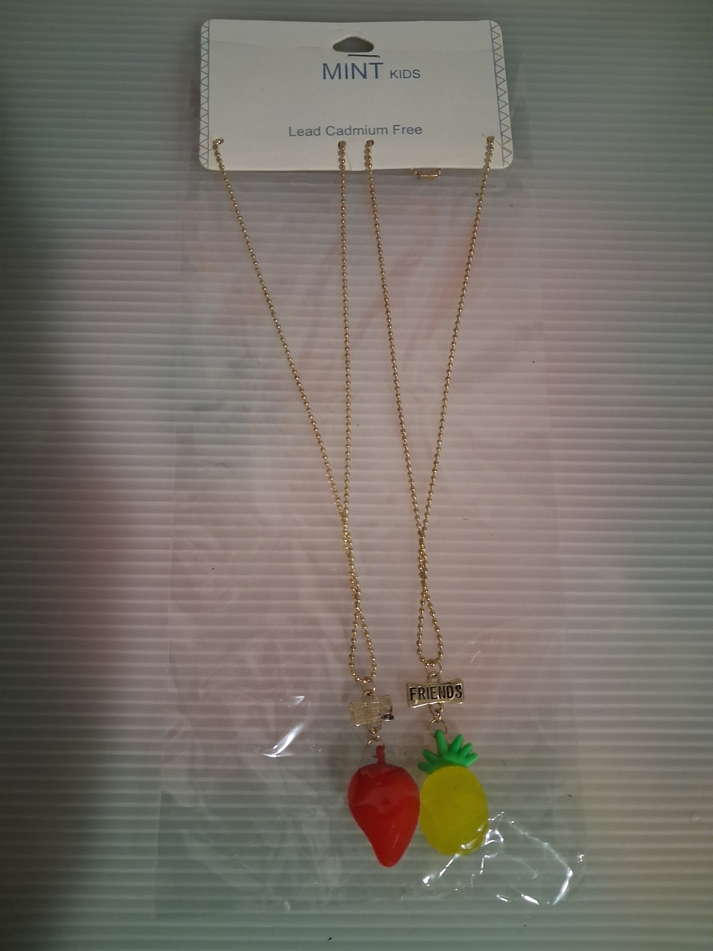MINT Kids Gold-Tone Necklace Set with Fruit Charms - Picture 5 of 6